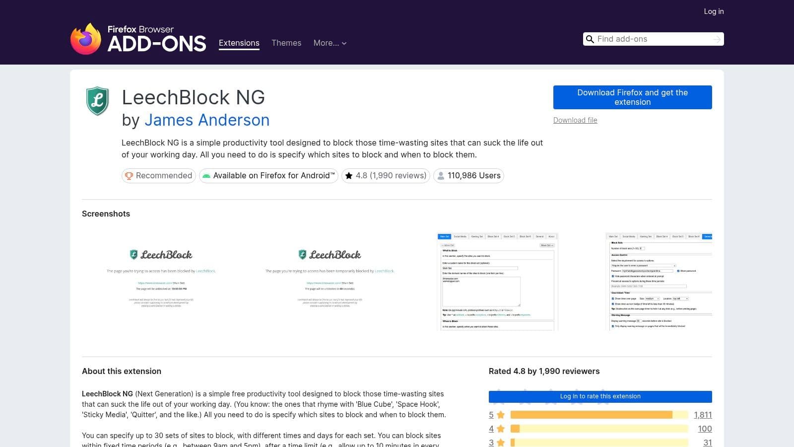 LeechBlock NG